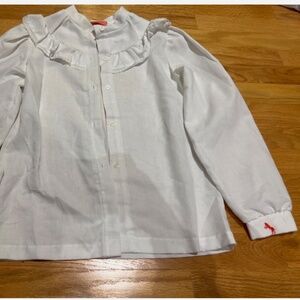 Vintage Pride Hide girls 12 white blouse